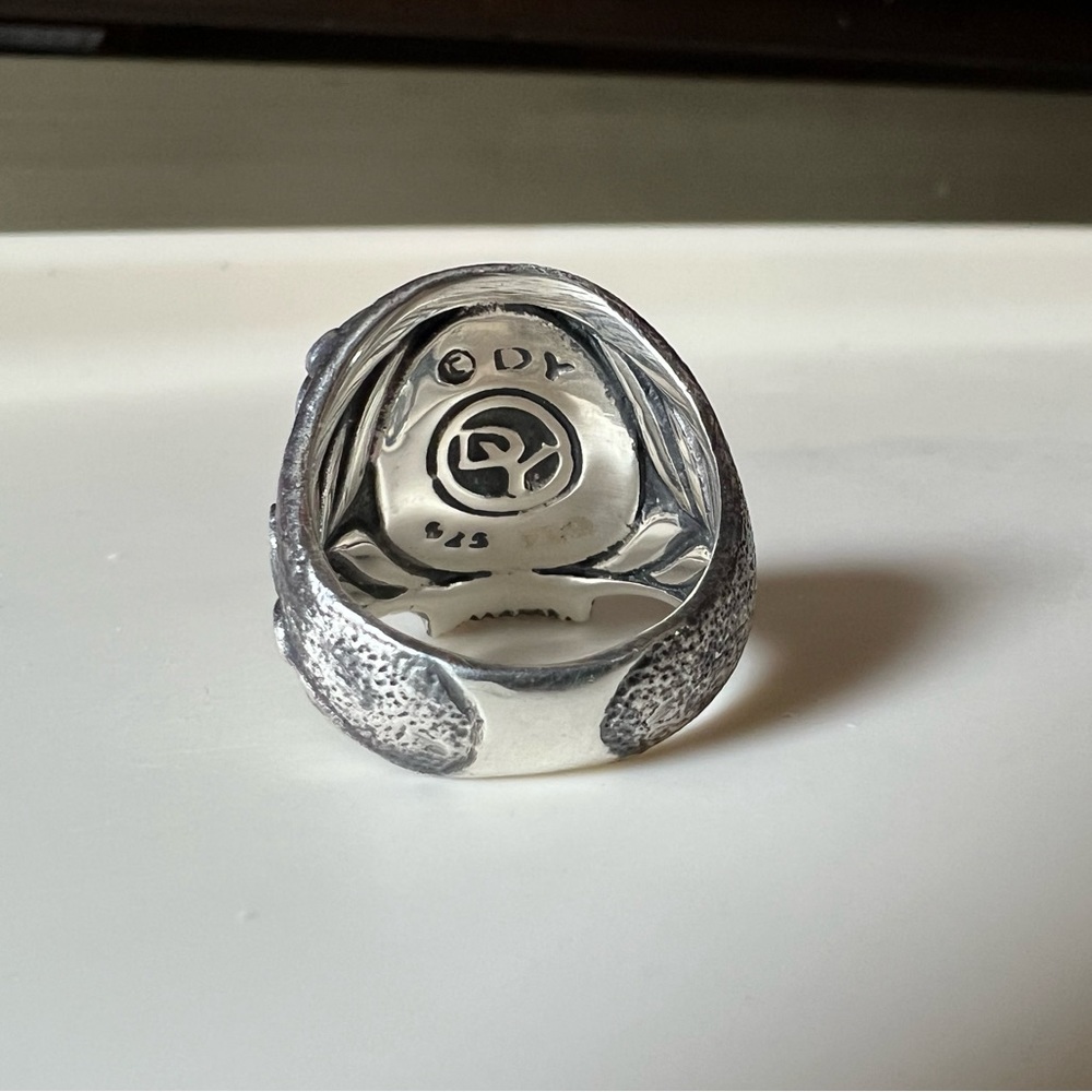 David Yurman Skull Ring Size 8